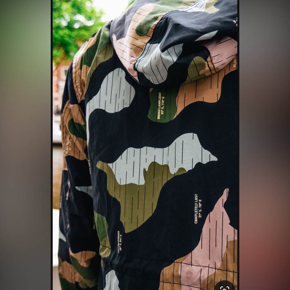 Scotch and Soda Indigo Lamplight waterproof jacket